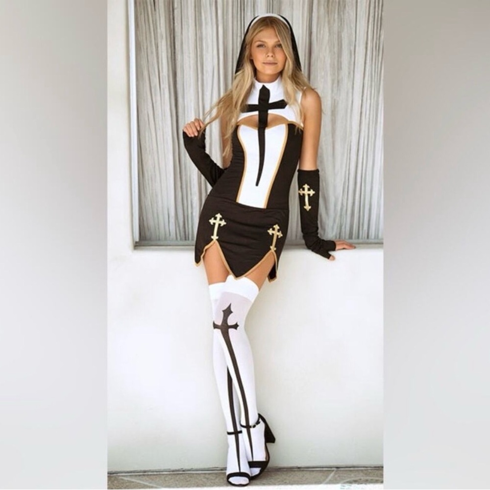 NEW Music Legs Bad Habit Naughty Nun
Costume Size S/M